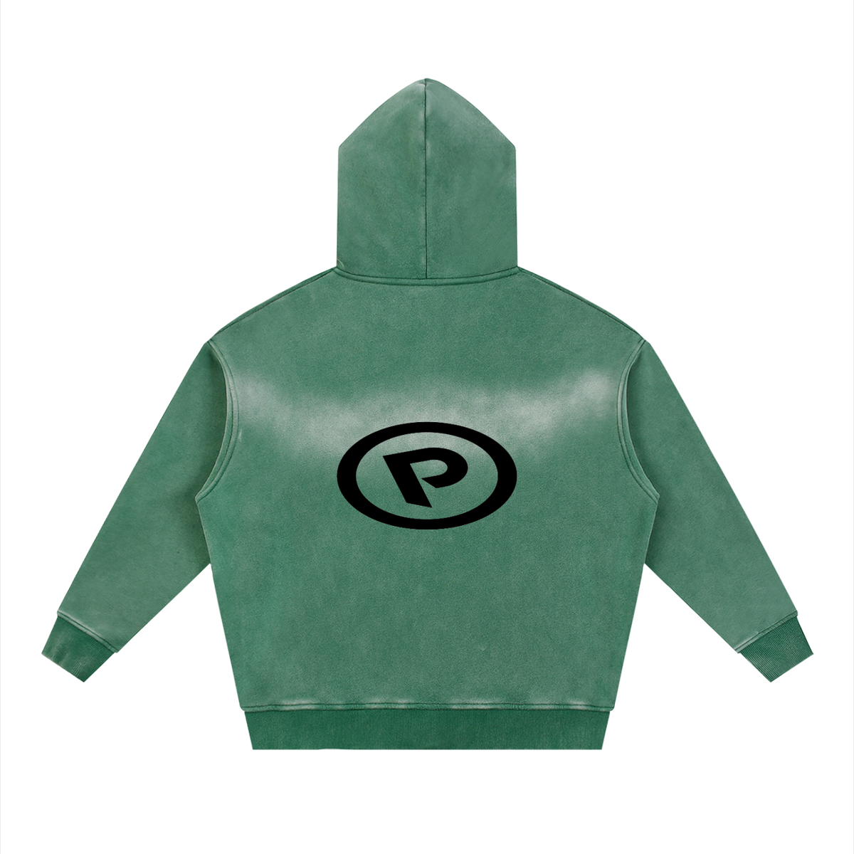 Sunfade Two-way Zipper Boxy Fleece Hoodie