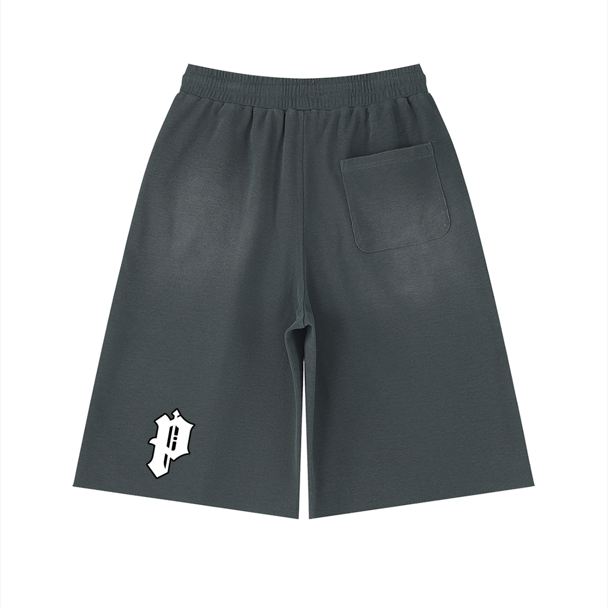 Unisex Sunfade Raw Edge Shorts