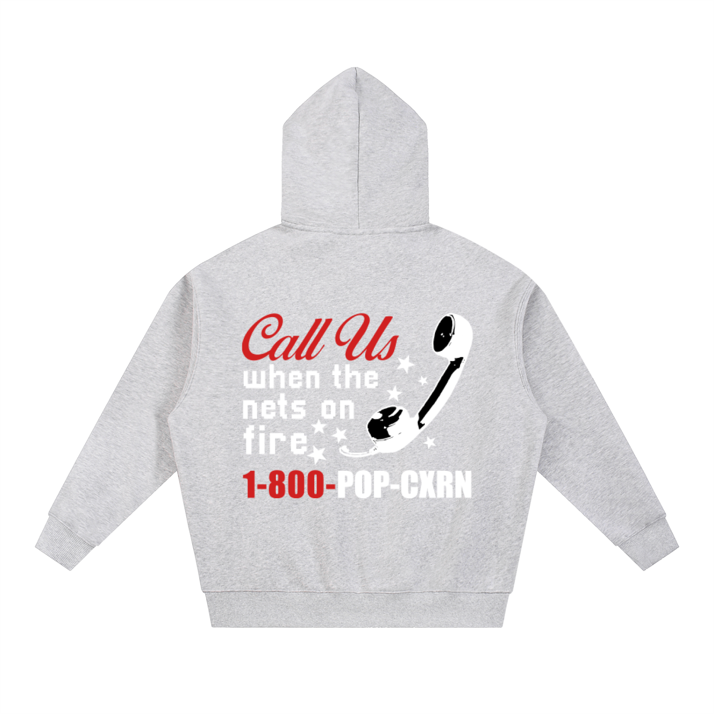 Popcxrn - Box fit, double zip hoody