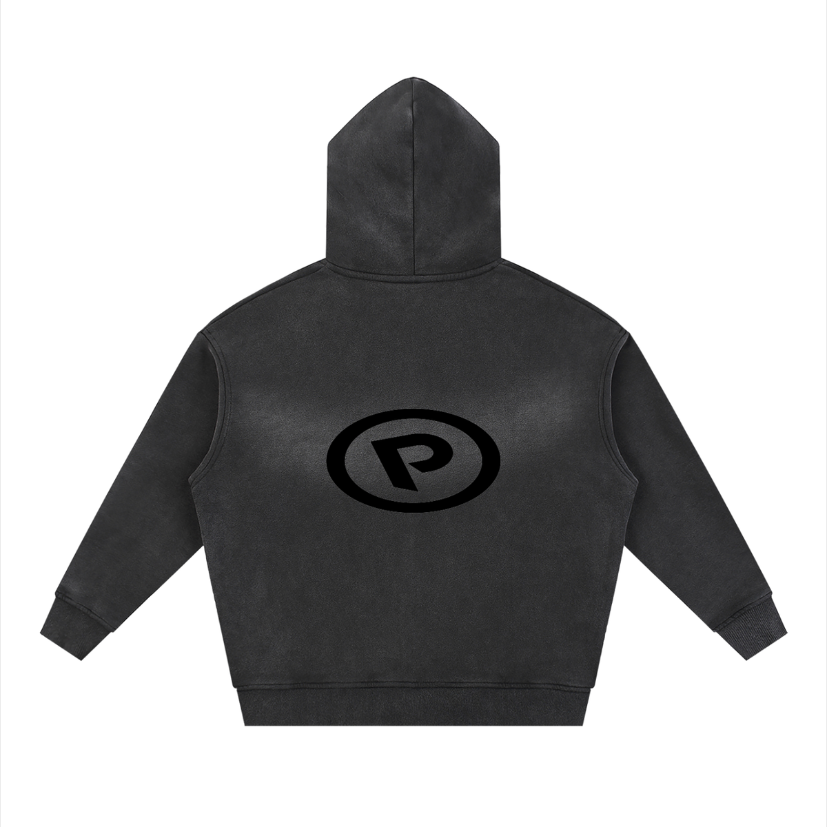 Sunfade Two-way Zipper Boxy Fleece Hoodie