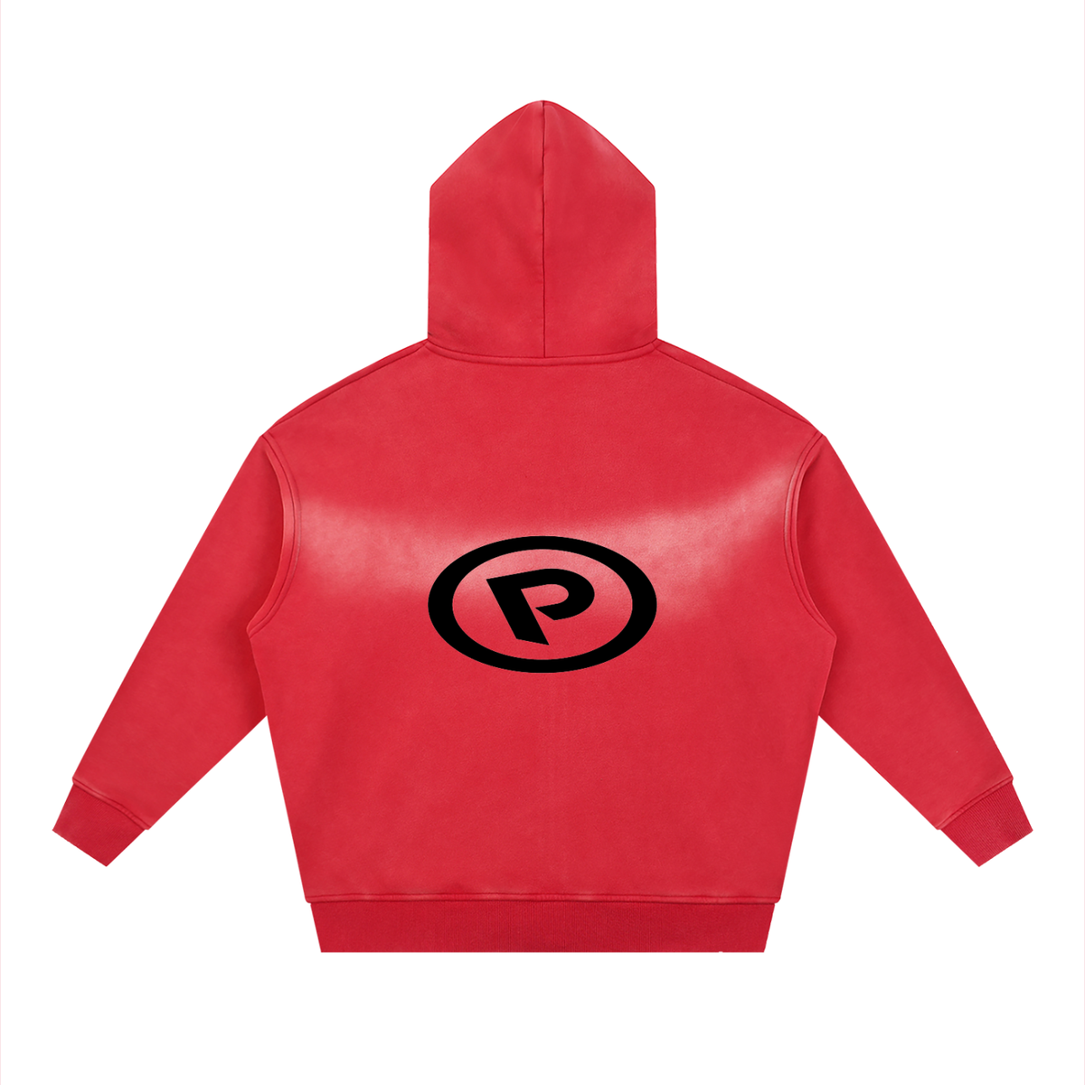 Sunfade Two-way Zipper Boxy Fleece Hoodie