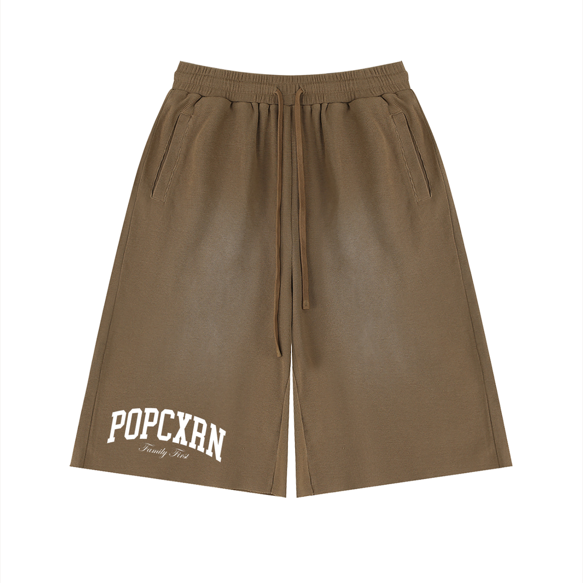 Unisex Sunfade Raw Edge Shorts