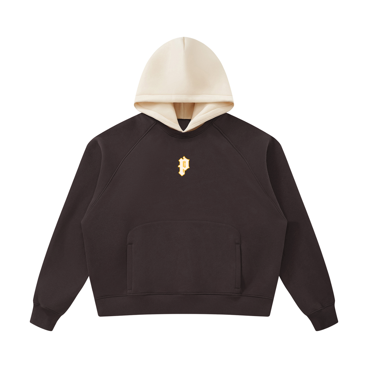 Popcxrn - Fleece Raglan Color Block Hoodie