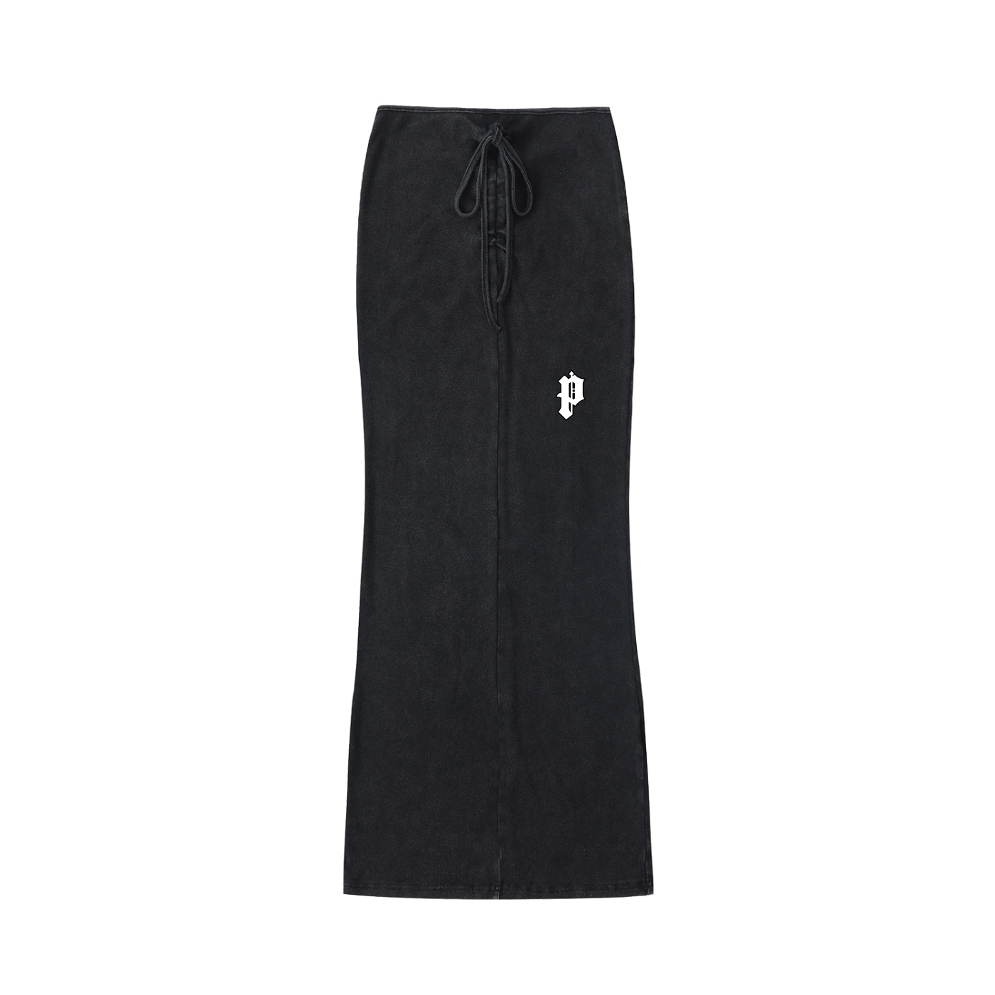 Popcxrn - Y2K Vintage Washed Drawstring Maxi Skirt