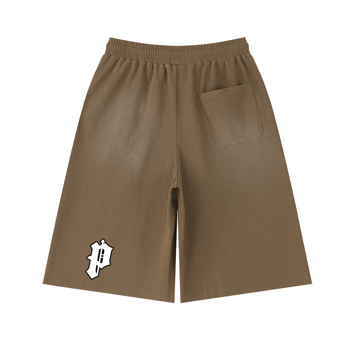 Unisex Sunfade Raw Edge Shorts