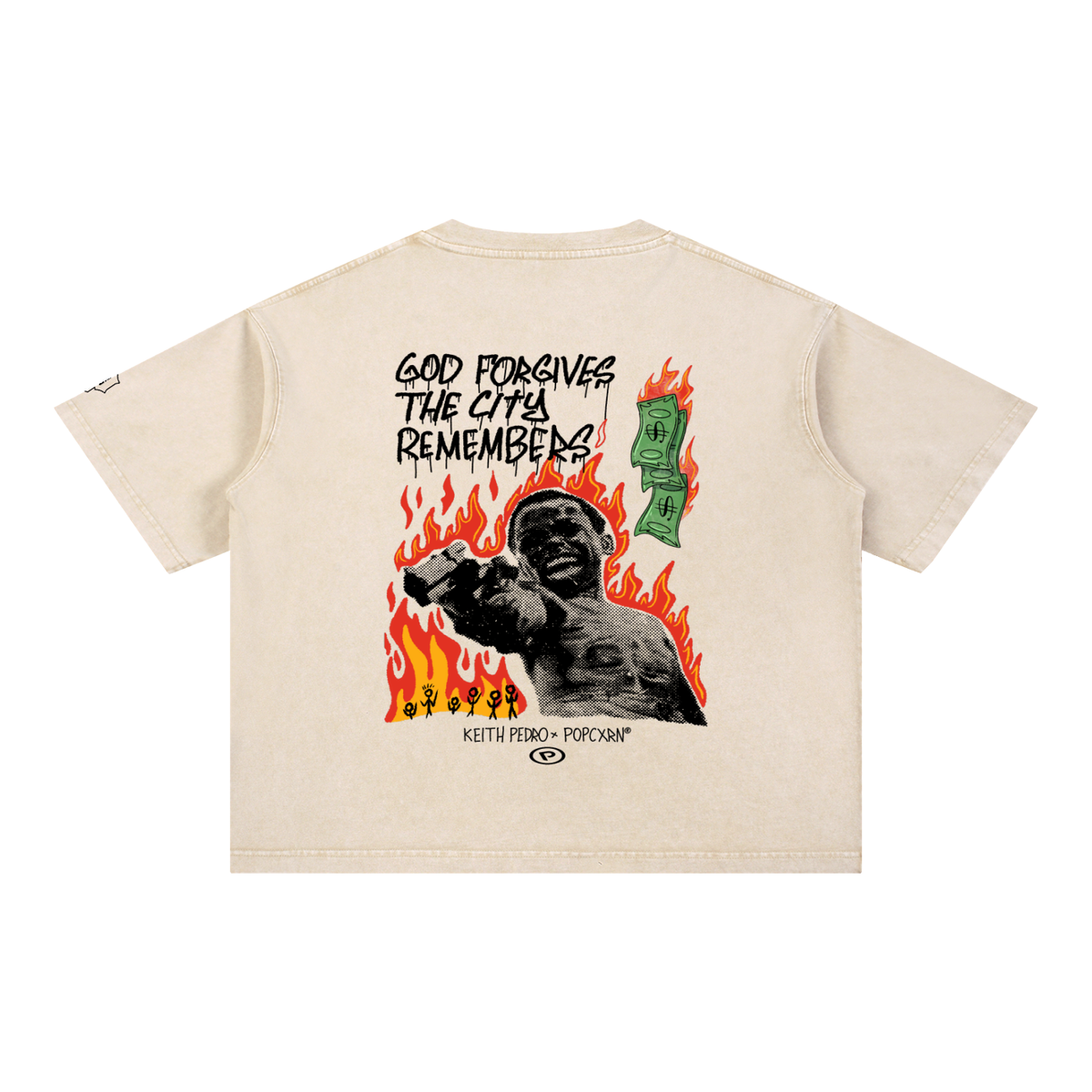 Mineral Wash Boxy Cotton T-Shirt