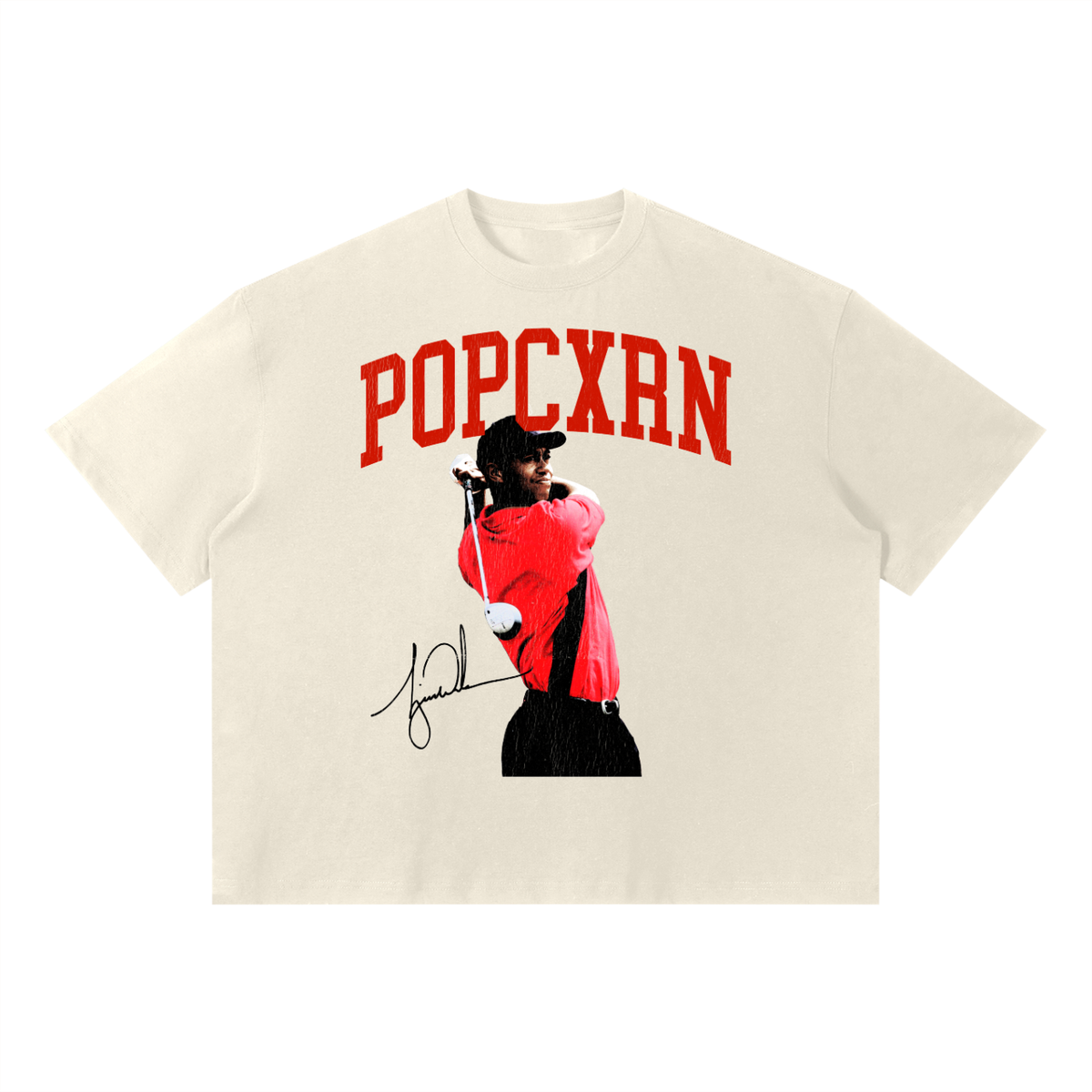 Popcxrn - Tiger Sunday Red Tee