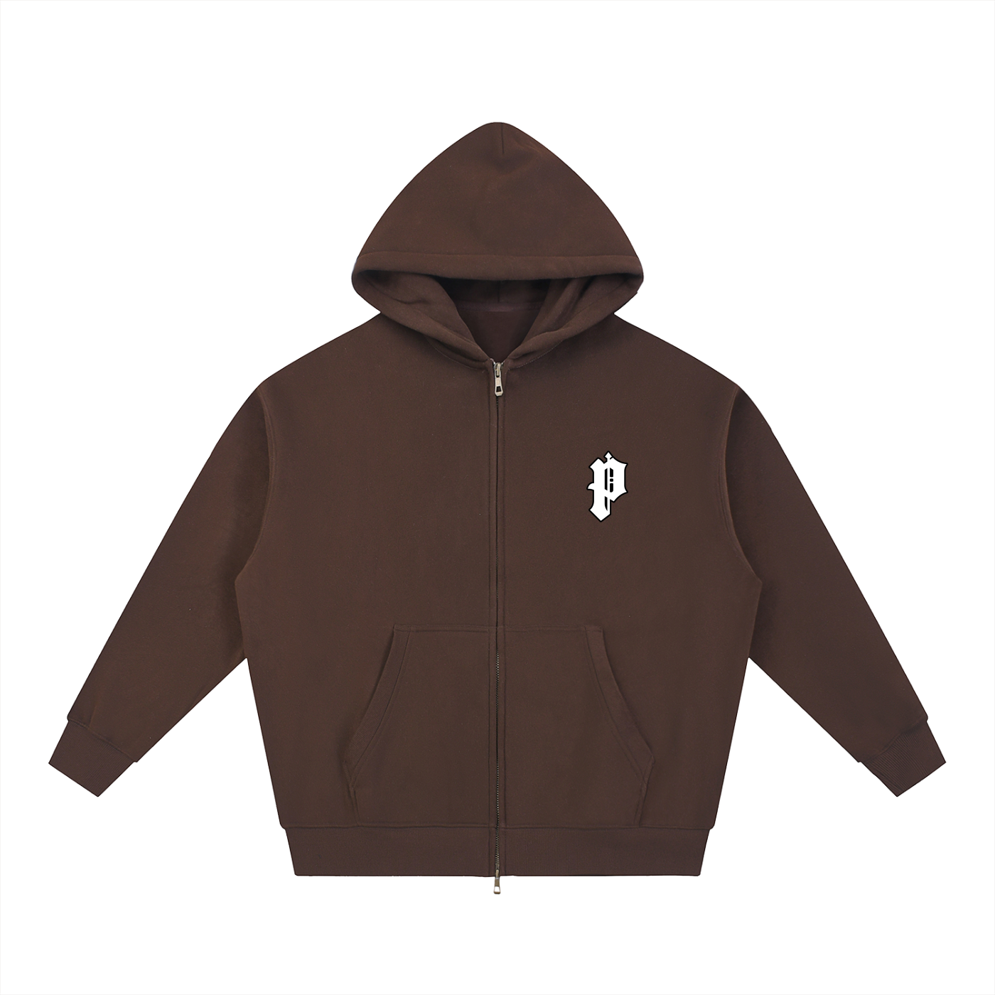 Popcxrn - Box fit, double zip hoody