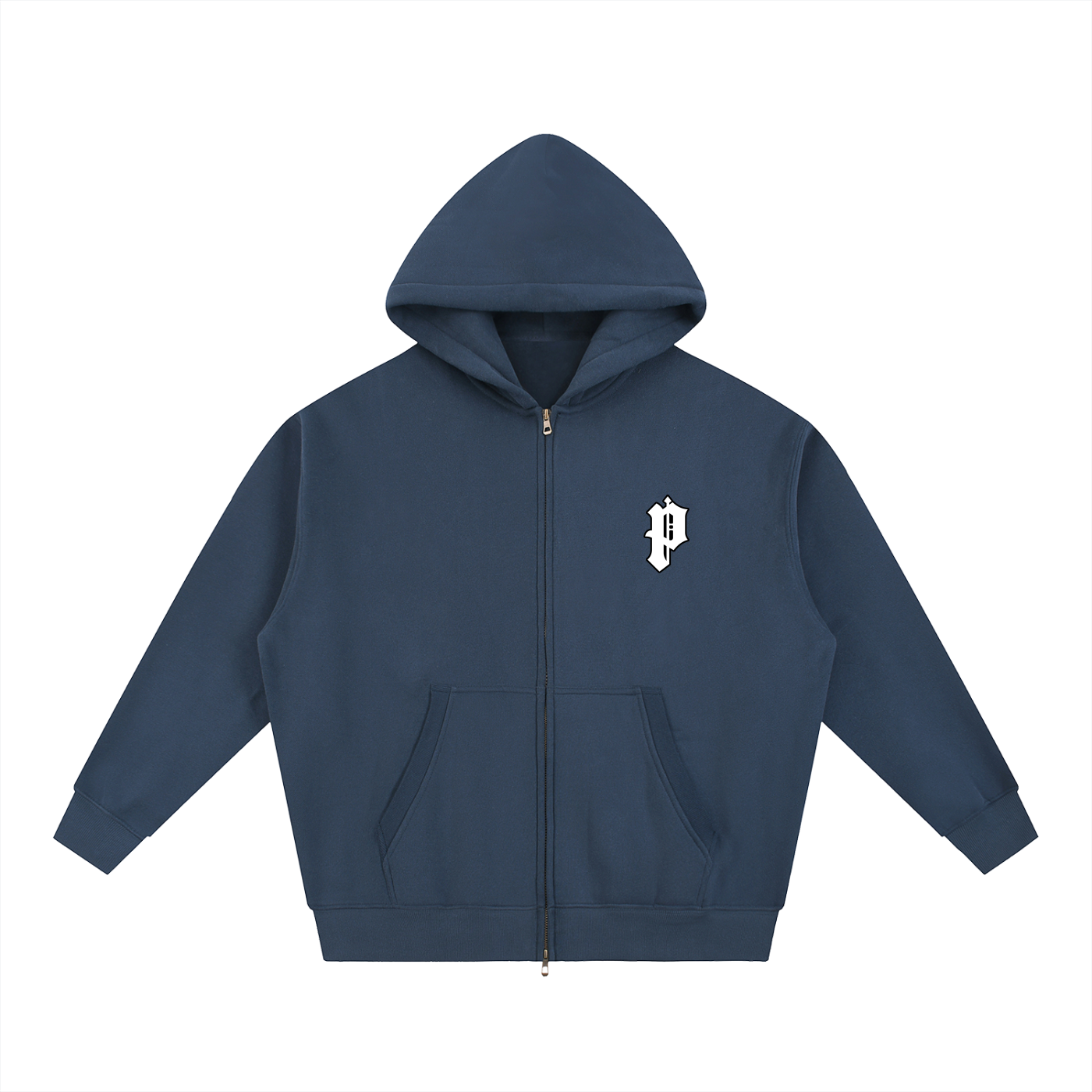 Popcxrn - Box fit, double zip hoody