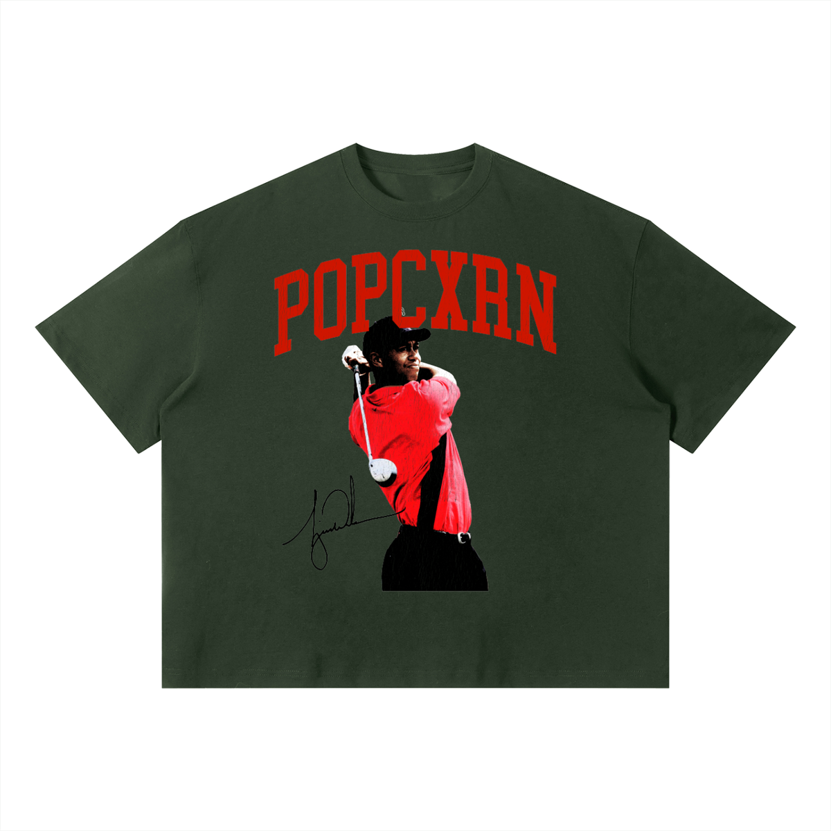 Popcxrn - Tiger Sunday Red Tee