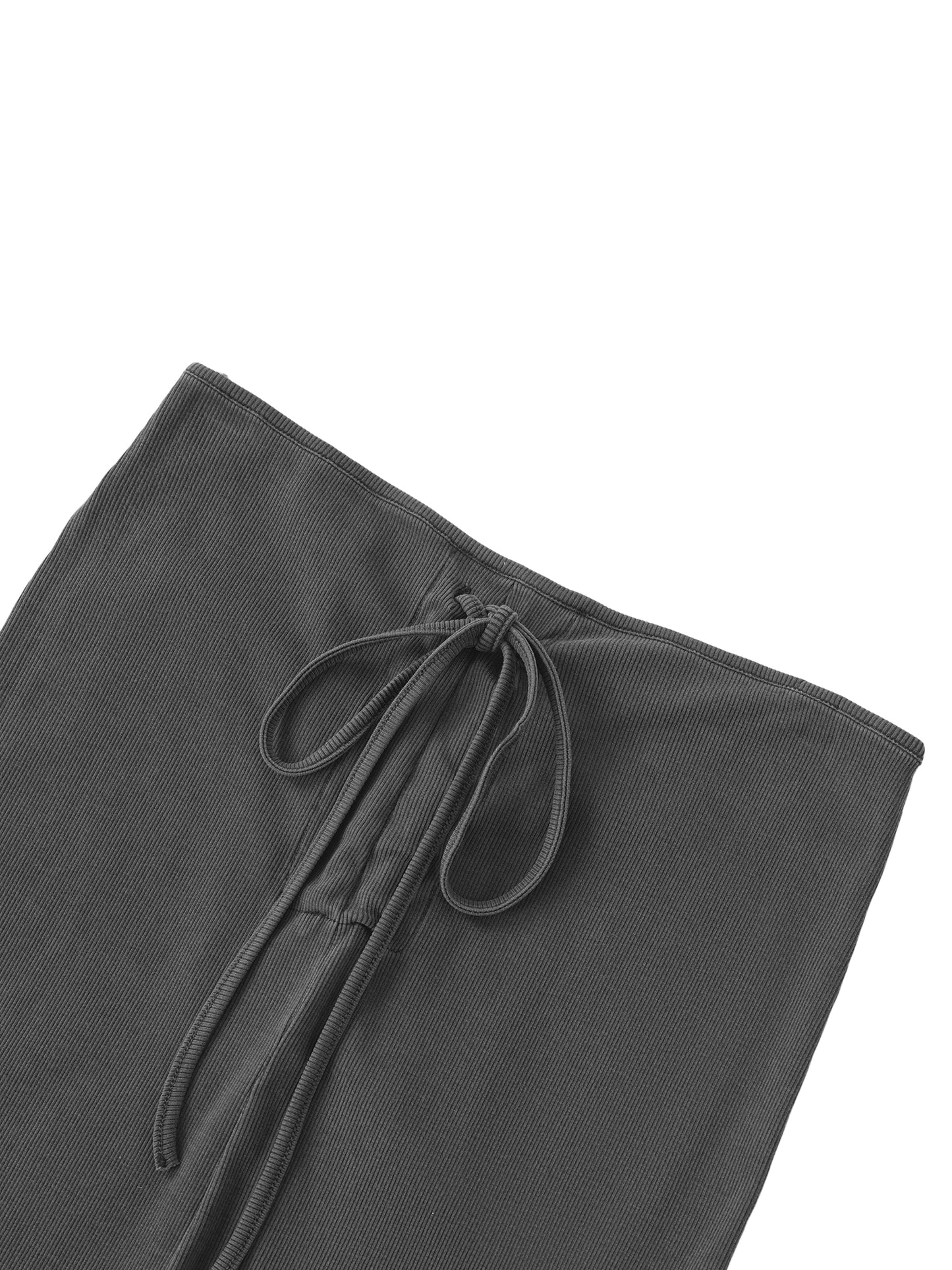 Popcxrn - Y2K Vintage Washed Drawstring Maxi Skirt